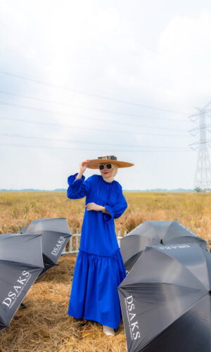 LAURA DRESS IN ELECTRIC BLUE