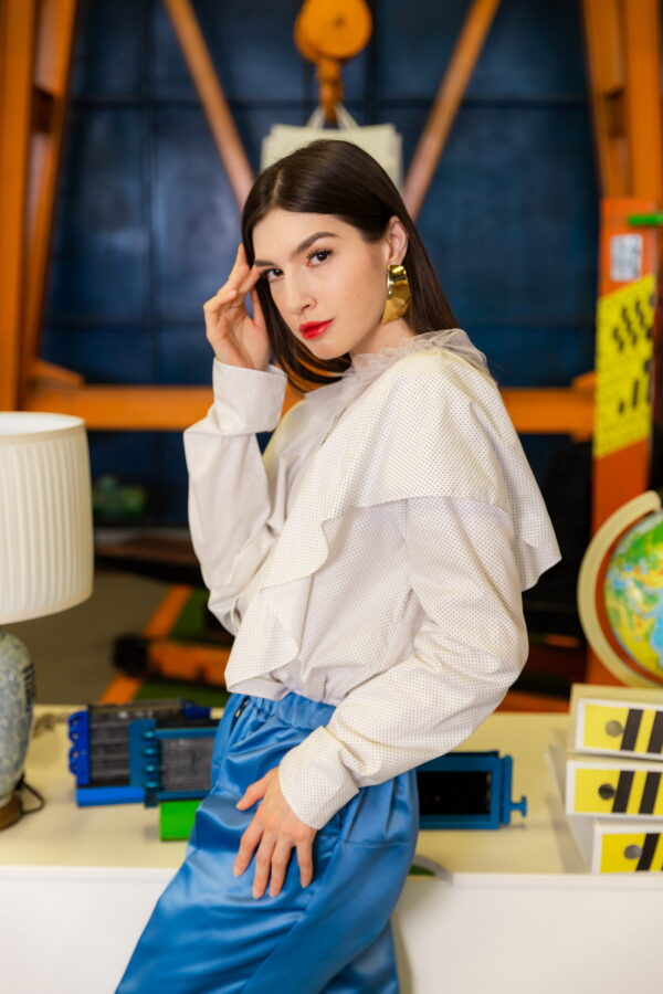 ODELIA BLOUSE IN WHITE - Image 2