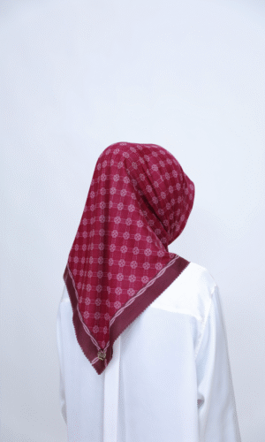 DSAKS Monogram Hijab In Magenta
